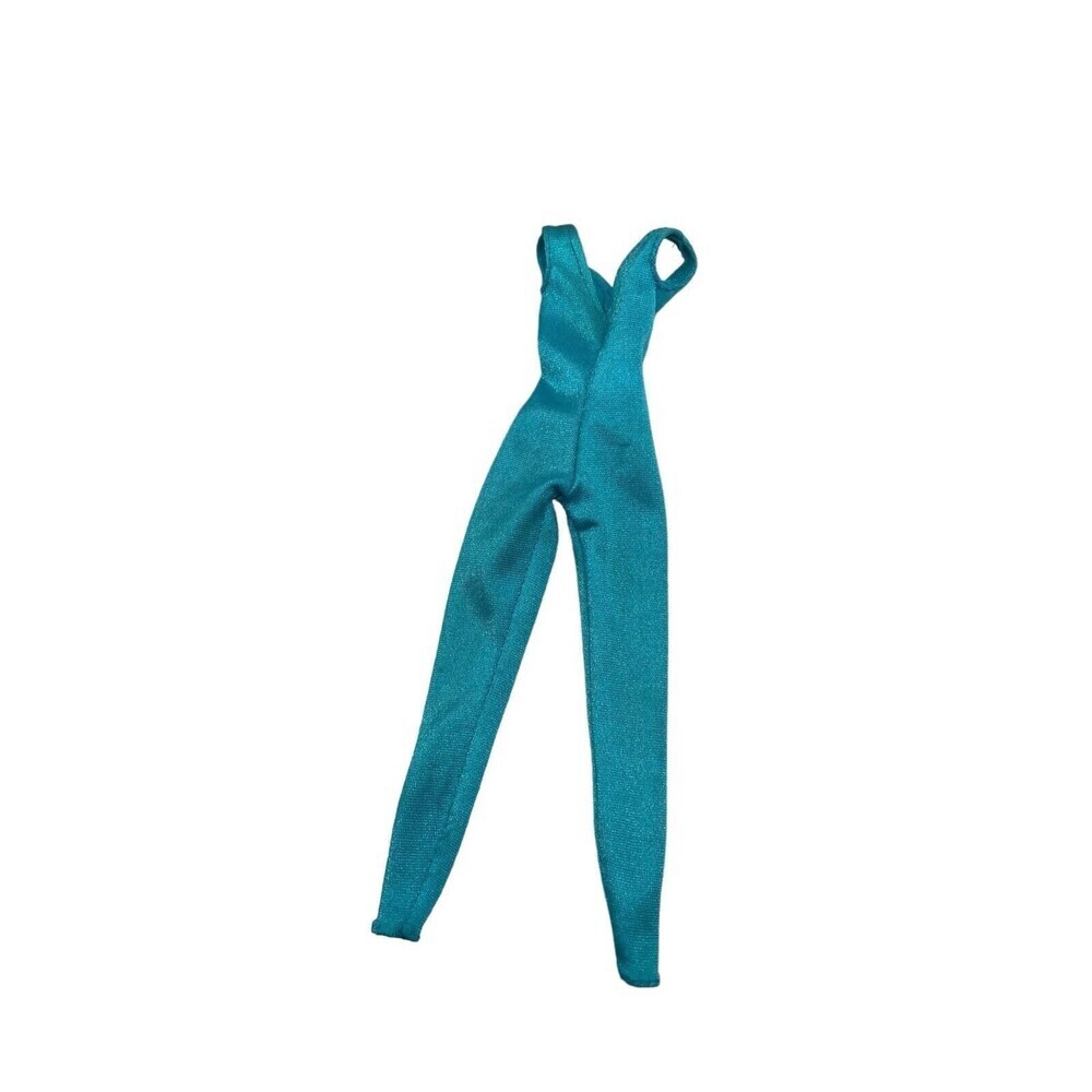 BARBIE DOLL CLOTHES GREAT SHAPE 1983 BLUE UNITARD JUMPSUIT LEOTARD WORKOUT ONLY